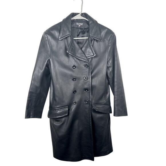 Polo by Ralph Lauren Jackets & Blazers - Vintage Polo Ralph Lauren Leather Double Breasted Mid Length Jacket Sz Medium